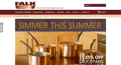 Desktop Screenshot of falkcoppercookware.com